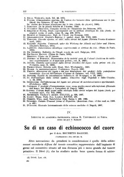 Il policlinico. Sezione medica