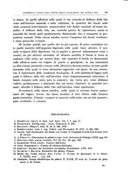 Il policlinico. Sezione medica