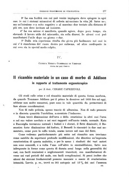 Il policlinico. Sezione medica