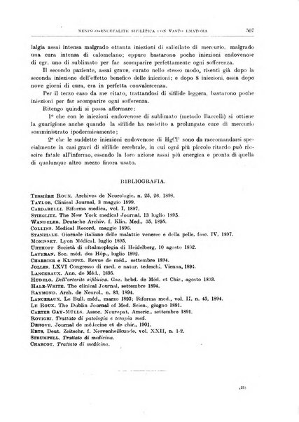 Il policlinico. Sezione medica