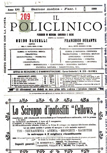 Il policlinico. Sezione medica