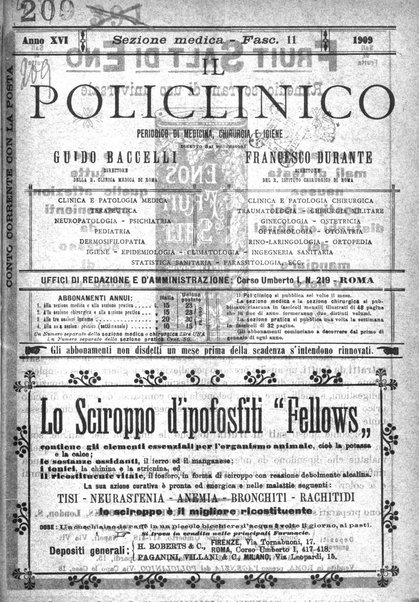 Il policlinico. Sezione medica