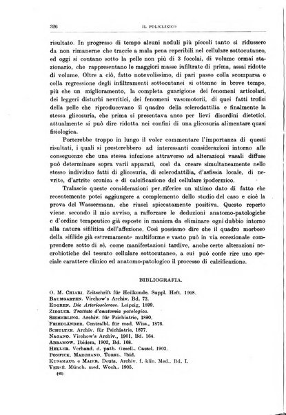 Il policlinico. Sezione medica