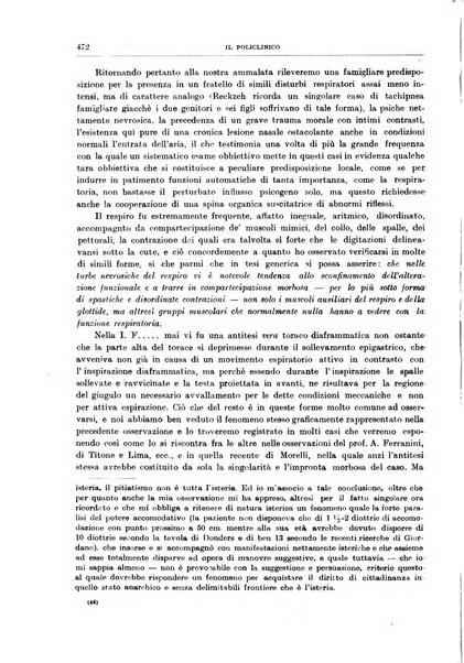 Il policlinico. Sezione medica