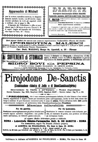 Il policlinico. Sezione medica