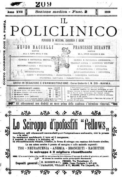 Il policlinico. Sezione medica