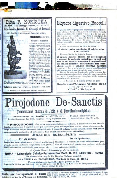 Il policlinico. Sezione medica