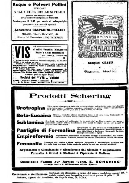 Il policlinico. Sezione medica