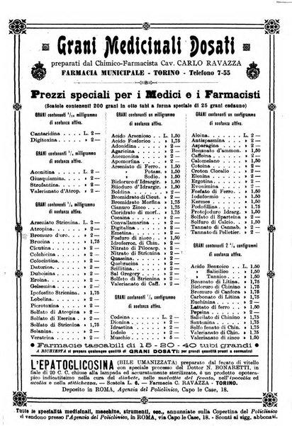 Il policlinico. Sezione medica