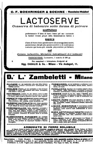 Il policlinico. Sezione medica