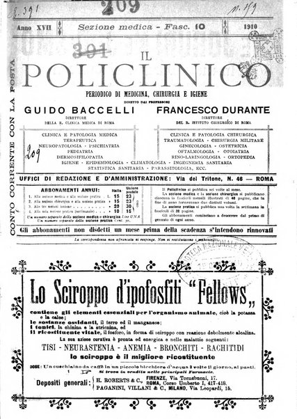 Il policlinico. Sezione medica