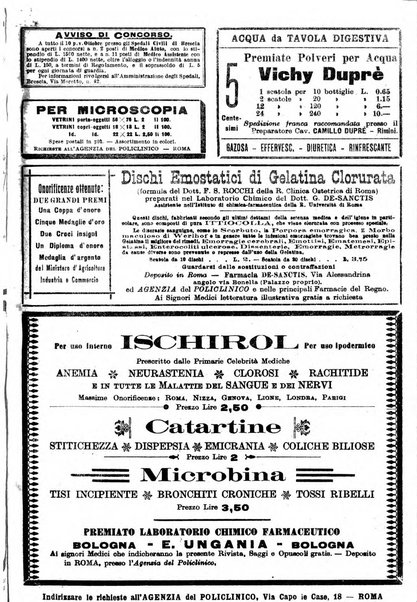 Il policlinico. Sezione medica