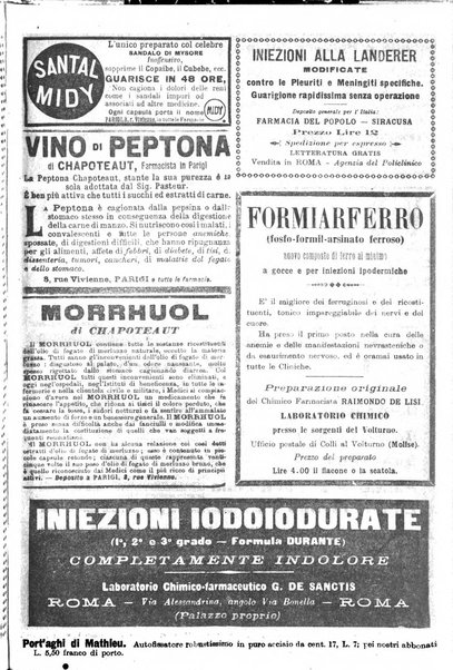 Il policlinico. Sezione medica