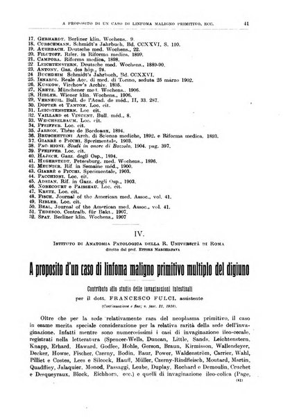 Il policlinico. Sezione medica