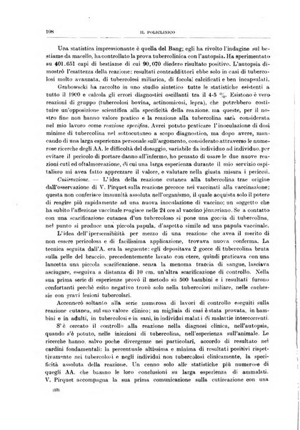 Il policlinico. Sezione medica