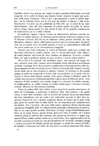 Il policlinico. Sezione medica