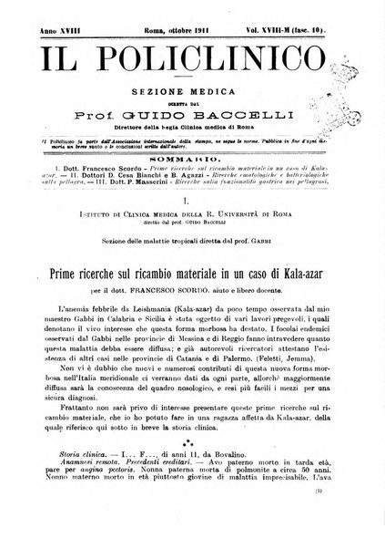 Il policlinico. Sezione medica