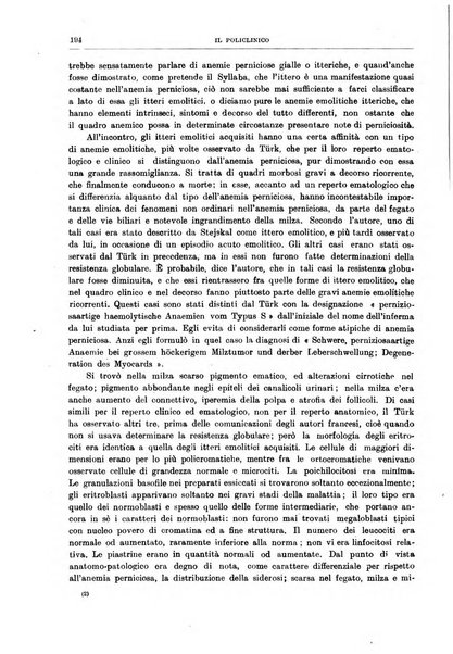 Il policlinico. Sezione medica