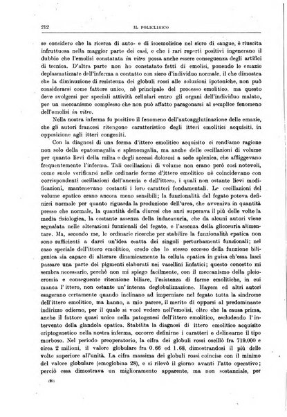 Il policlinico. Sezione medica