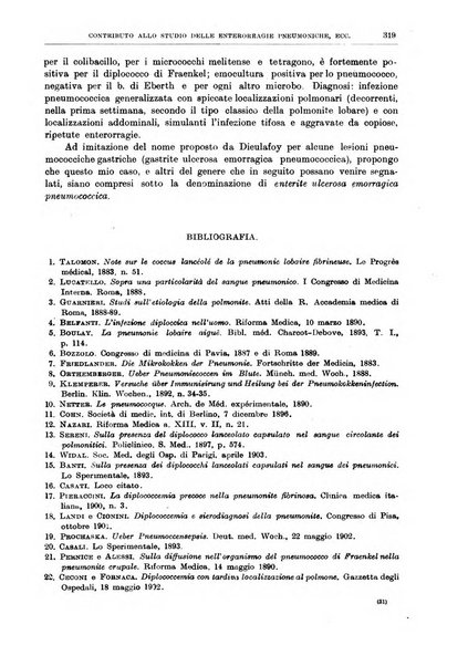 Il policlinico. Sezione medica