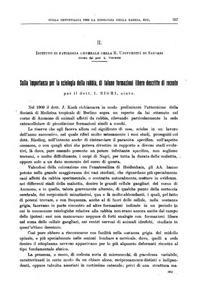 Il policlinico. Sezione medica