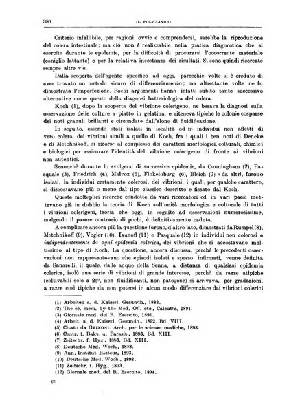 Il policlinico. Sezione medica