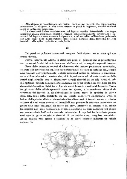 Il policlinico. Sezione medica