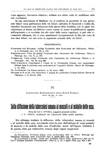 Il policlinico. Sezione medica