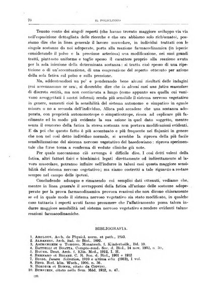 Il policlinico. Sezione medica