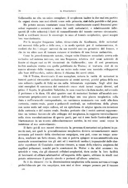 Il policlinico. Sezione medica