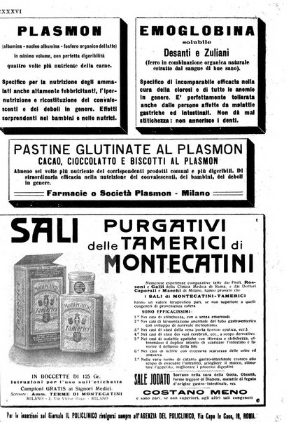 Il policlinico. Sezione medica