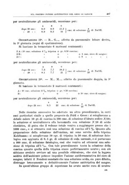 Il policlinico. Sezione medica