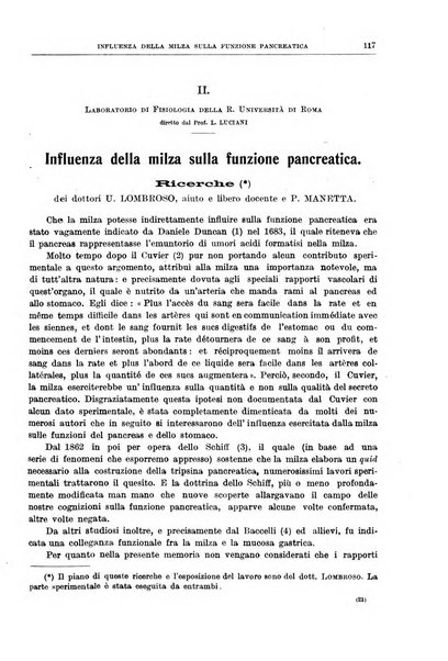 Il policlinico. Sezione medica