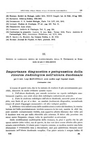 Il policlinico. Sezione medica