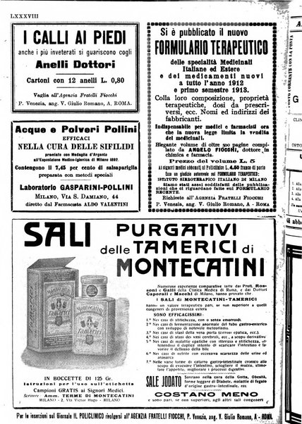 Il policlinico. Sezione medica