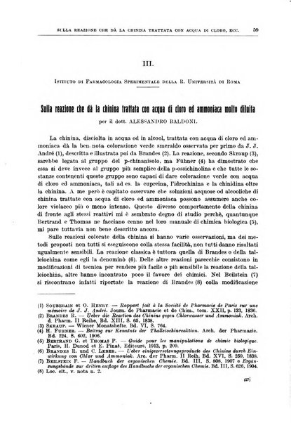 Il policlinico. Sezione medica