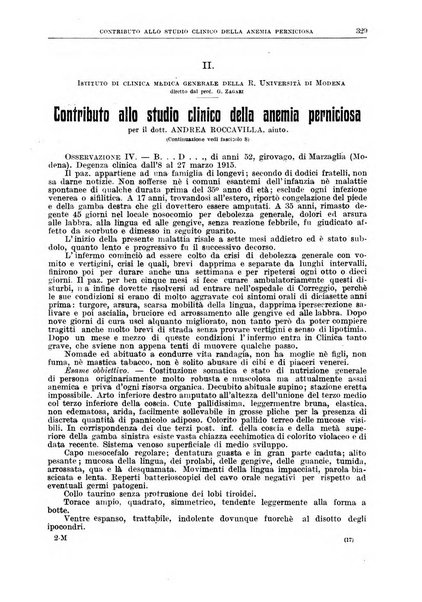 Il policlinico. Sezione medica