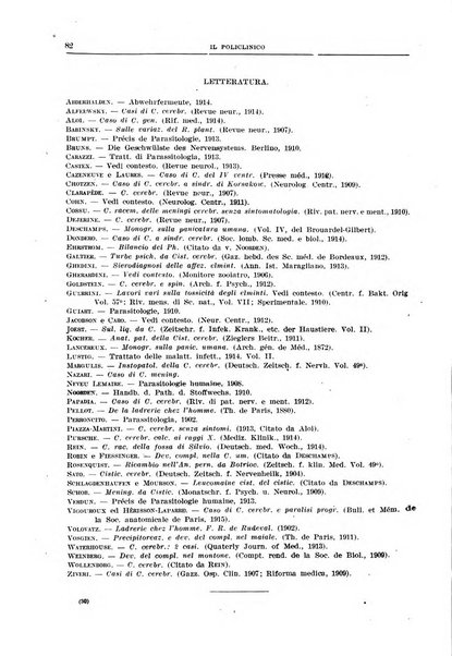 Il policlinico. Sezione medica