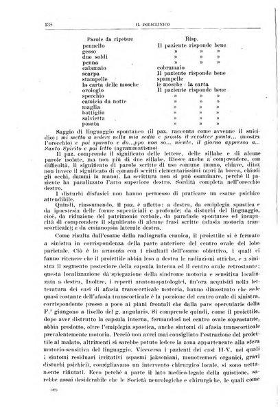 Il policlinico. Sezione medica