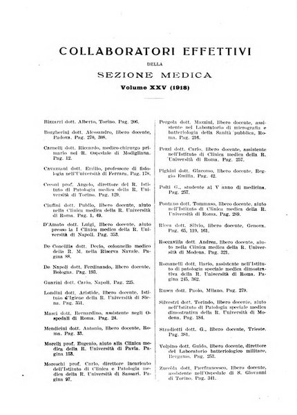 Il policlinico. Sezione medica