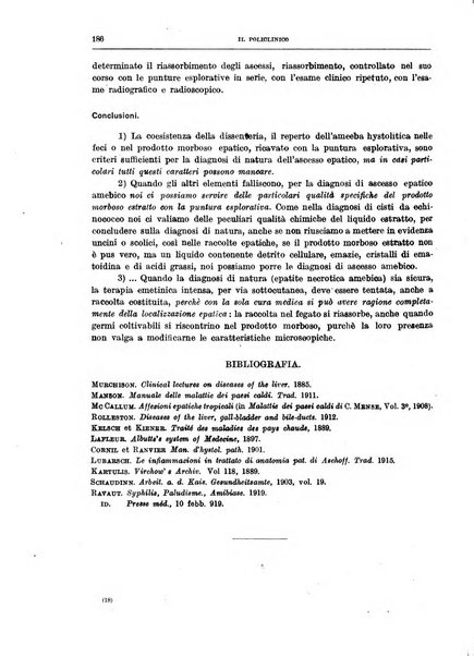 Il policlinico. Sezione medica