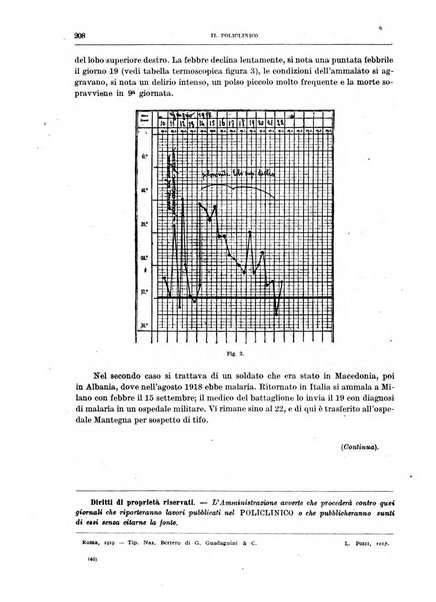 Il policlinico. Sezione medica