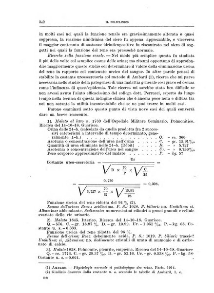 Il policlinico. Sezione medica