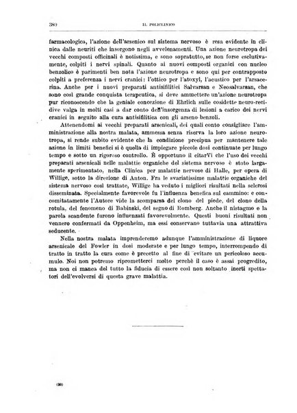 Il policlinico. Sezione medica