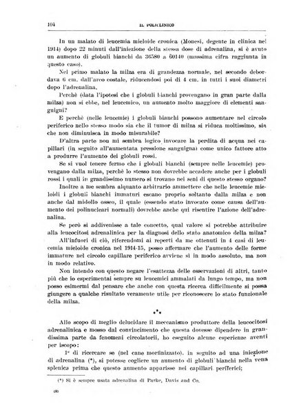 Il policlinico. Sezione medica