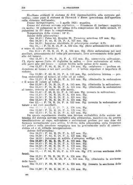 Il policlinico. Sezione medica