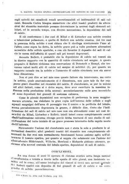 Il policlinico. Sezione medica