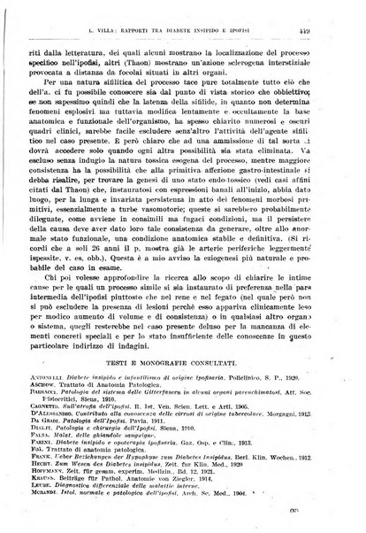 Il policlinico. Sezione medica