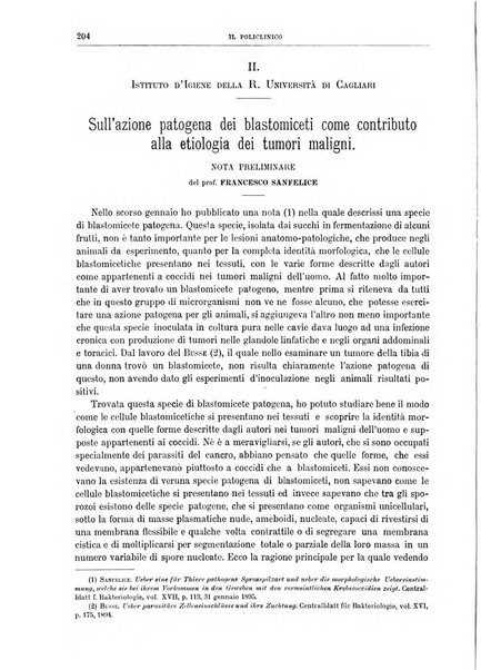 Il policlinico. Sezione chirurgica organo della Società italiana di chirurgia