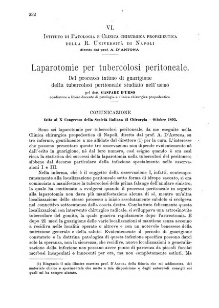 Il policlinico. Sezione chirurgica organo della Società italiana di chirurgia